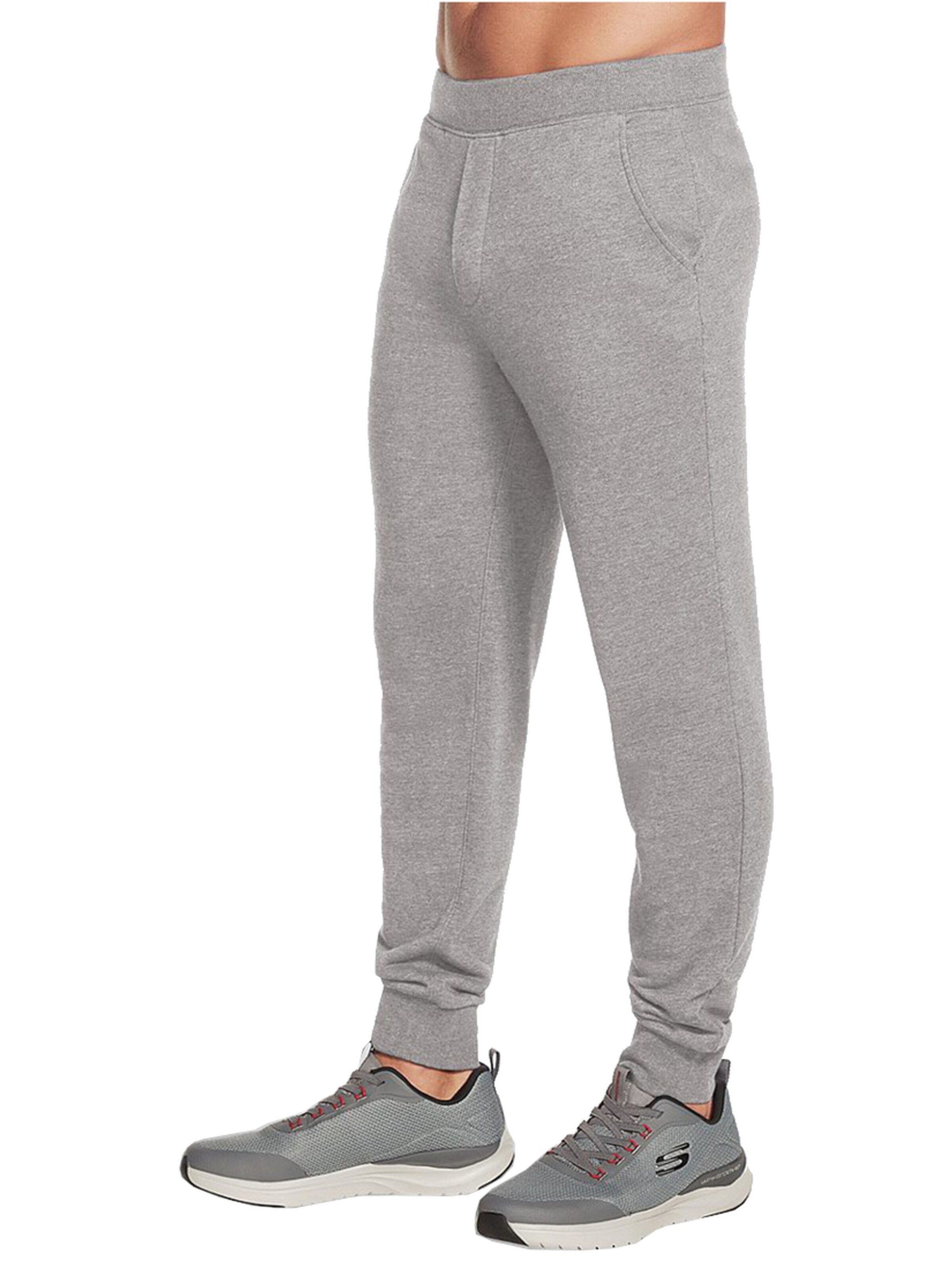 SKECHERS Tapered Sports trousers in Grey