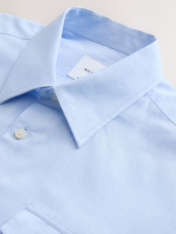 Next Regular fit Button Up Shirt in Blue