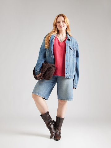 ONLY Carmakoma Bluse 'CARMetta' in Pink