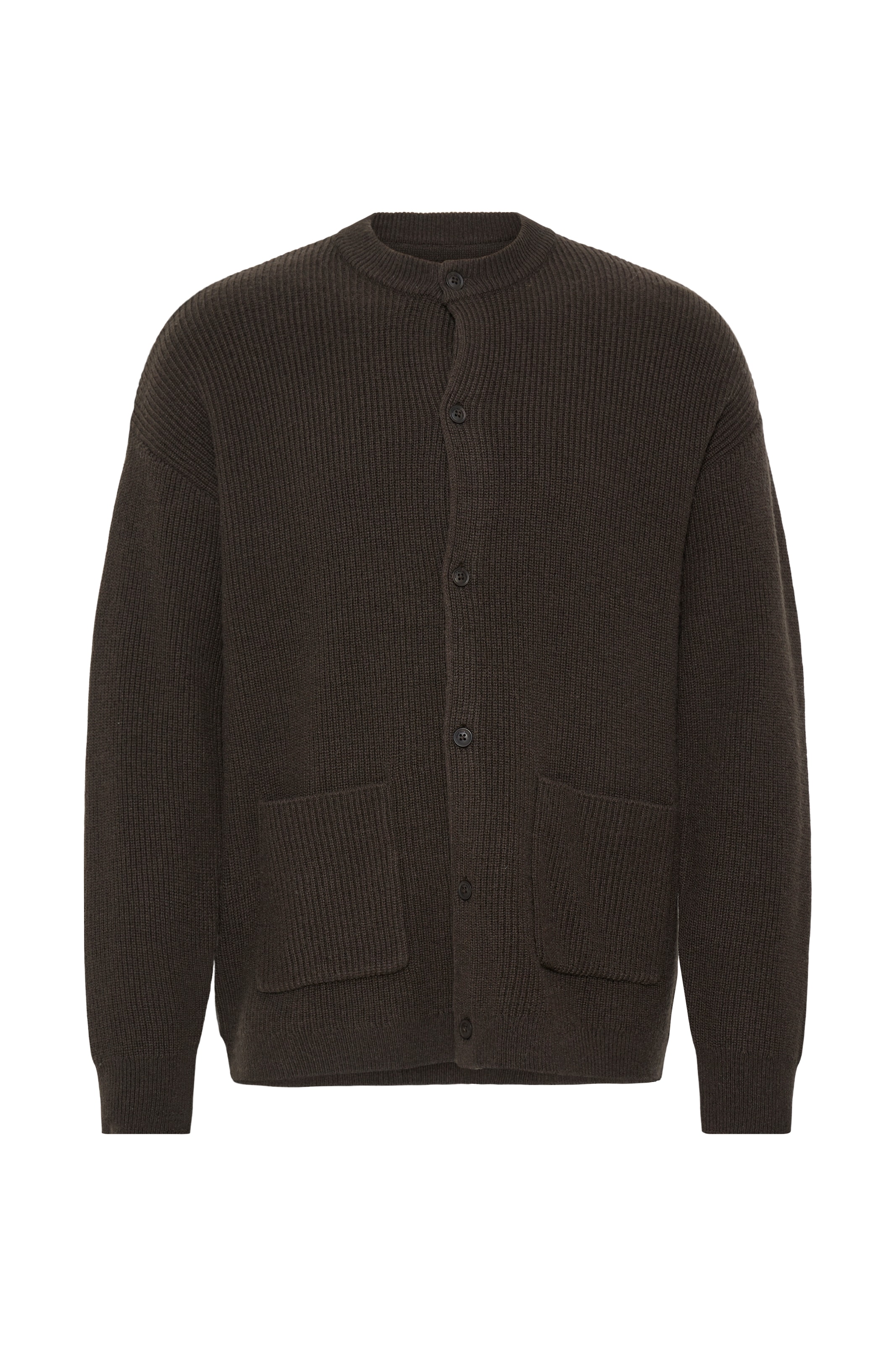 BLEND Knit Cardigan 'BHBOS' in Brown: front