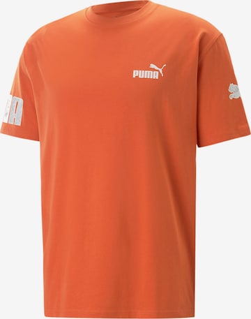 PUMA Λειτουργικό μπλουζάκι 'Power' σε πορτοκαλί: μπροστά