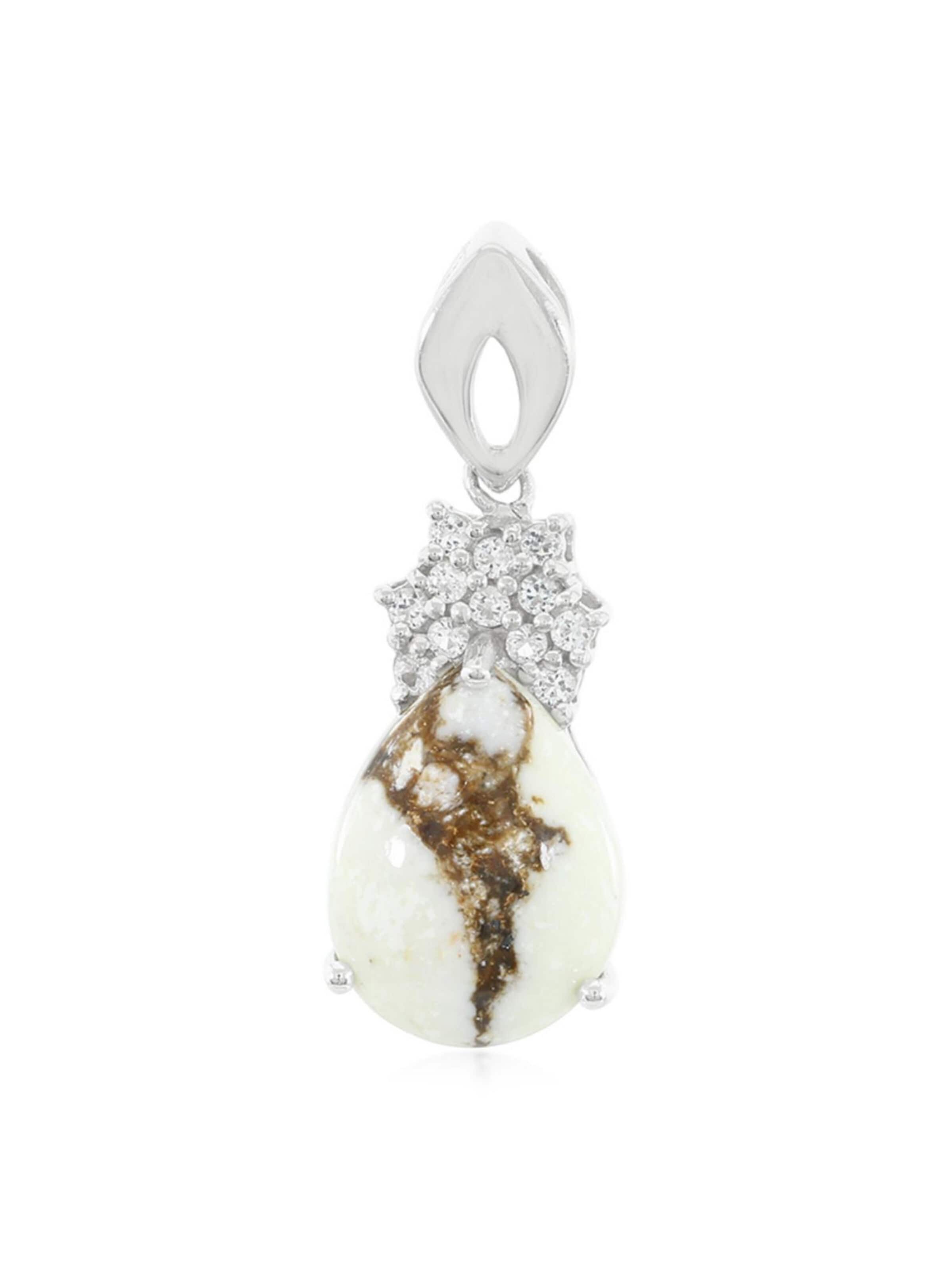 Cavill Pendant in Silver: front