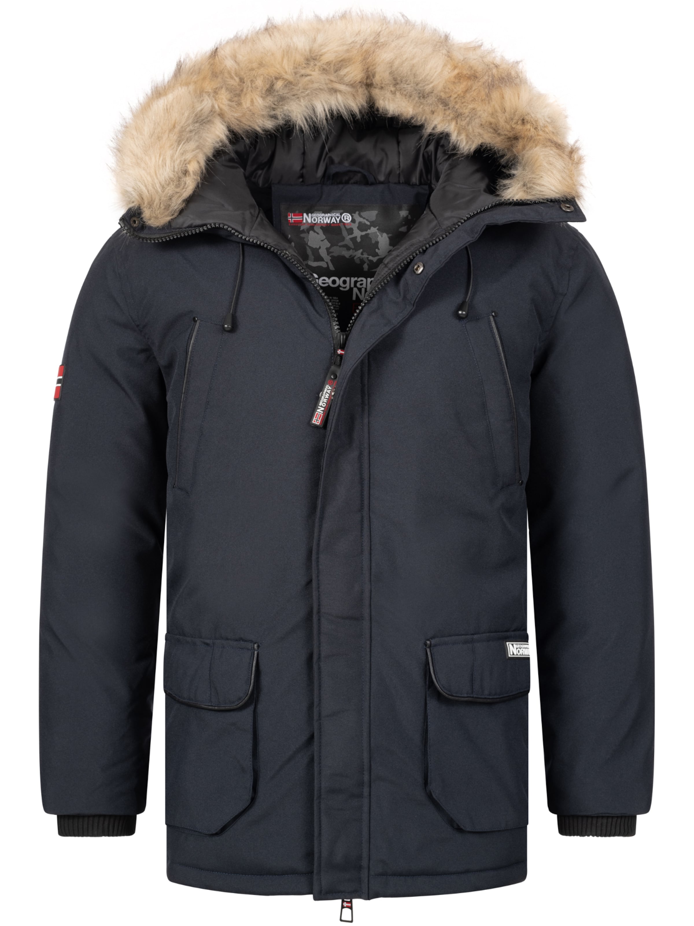 GEOGRAPHICAL NORWAY Weatherproof jacket in Blue: front