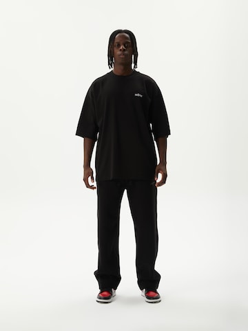 Ossy Homer Loosefit Sporthose 'Heavy Cotton 450 GSM N1Y013' in Schwarz