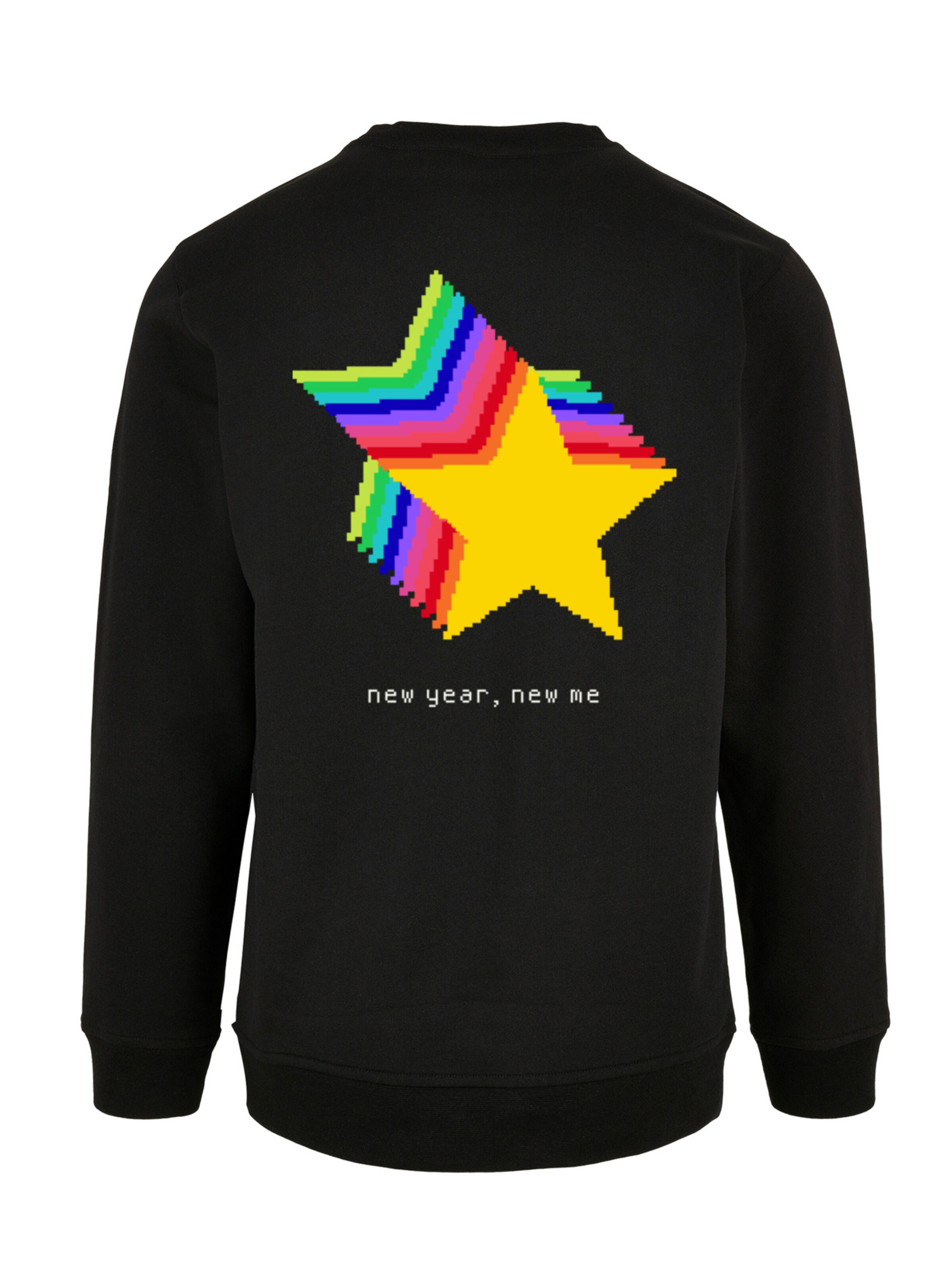 F4NT4STIC Sweatshirt 'SIlvester Party Happy People Only' in Zwart