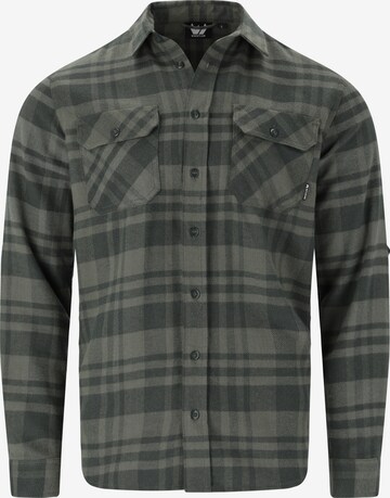 Whistler Athletic Button Up Shirt 'Flannel' in Green: front