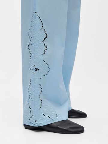 Wide leg Pantaloni di OBJECT in blu