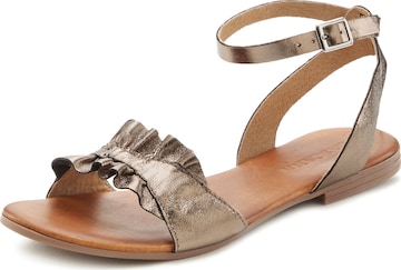 LASCANA Strap Sandals in Gold: front