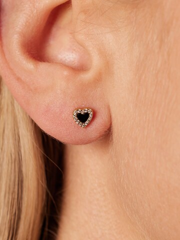 Boucles d'oreilles Lucardi en or : devant