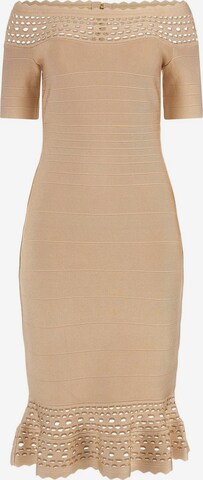 GUESS Cocktail Dress in Beige: front