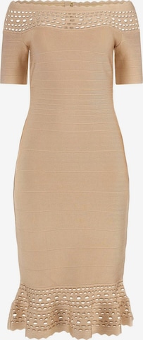 GUESS Cocktail Dress in Beige: front