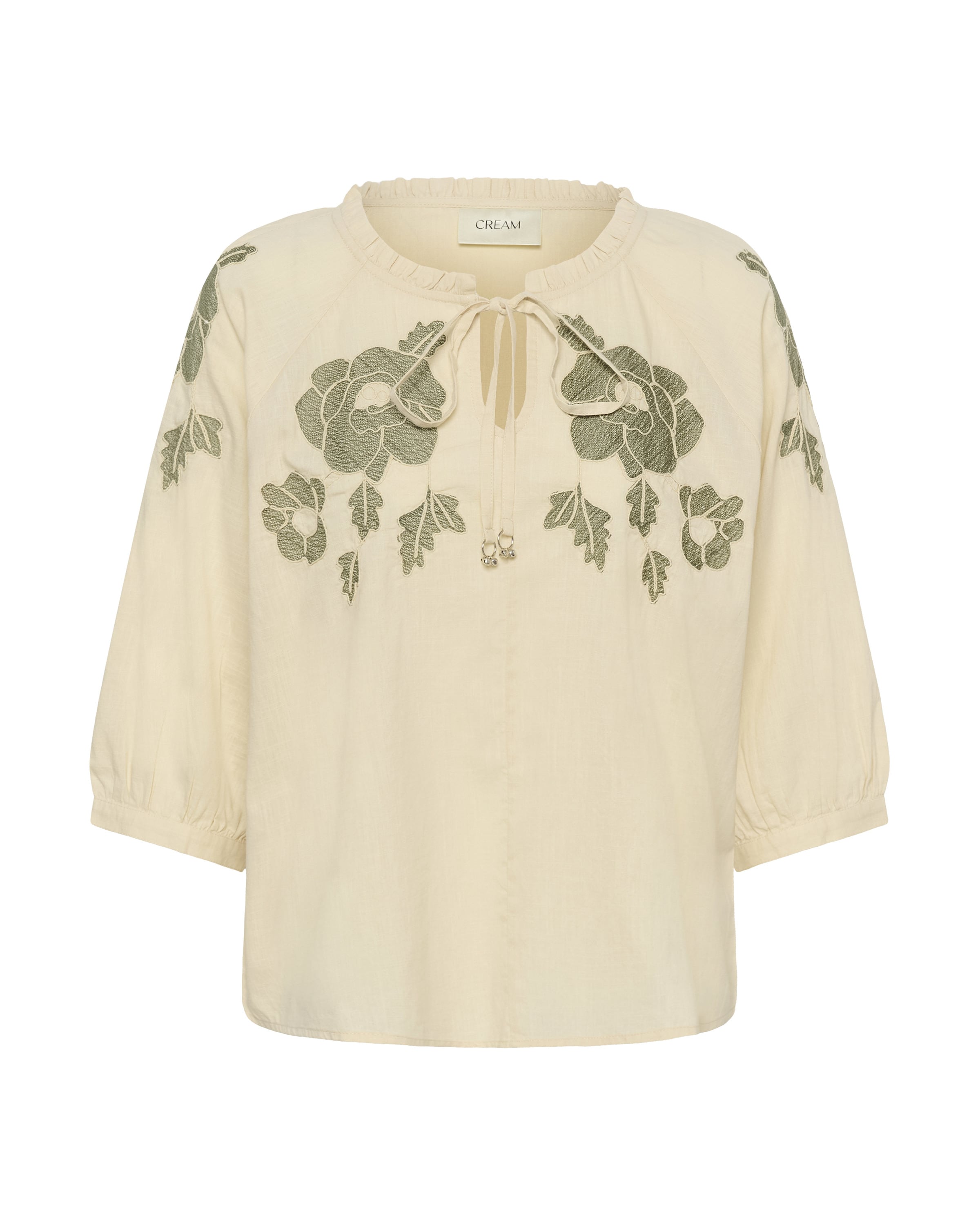 Cream - Blusa 'Zosa' em bege: frente