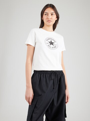CONVERSE - Camiseta 'Chuck' en blanco: frente