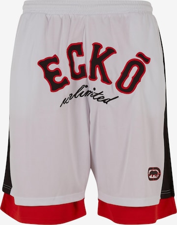 Ecko Unlimited Szabványos Nadrág 'BBall' - fehér: elől