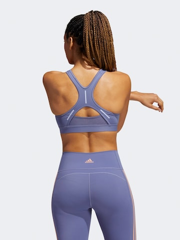 ADIDAS PERFORMANCE Bustier Biustonosz sportowy w kolorze fioletowy