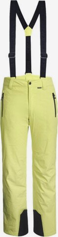 ICEPEAK Regular Workout Pants 'FREIBERG' in Yellow: front