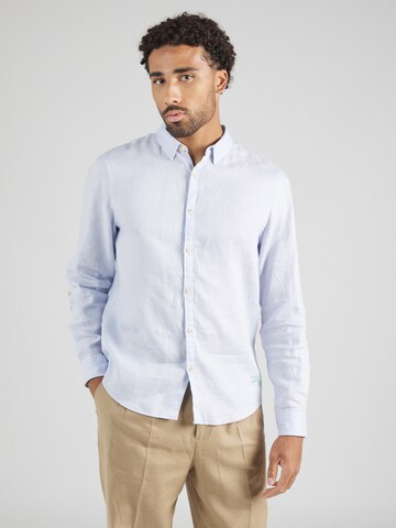 SCOTCH & SODA Regular fit Button Up Shirt in Blue: front