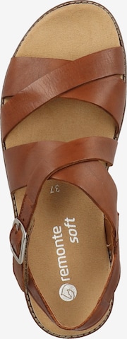 REMONTE Strap sandal in Brown