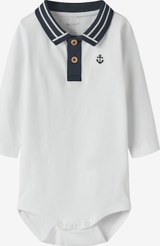 NAME IT Romper/Bodysuit 'NBMFLIP' in White: front