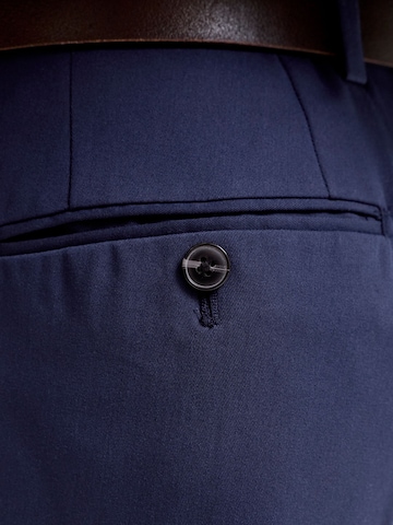 JACK & JONES Slim fit Pleated Pants 'JJFranco' in Blue
