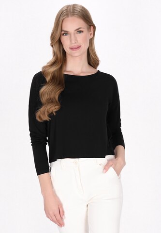 DreiMaster Maritim Shirt in Black: front