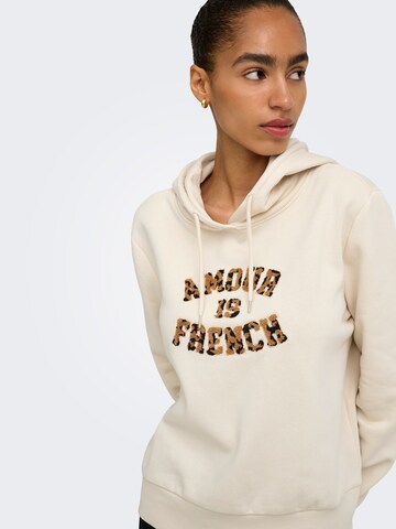 Sweat-shirt 'ONLMaia' ONLY en beige