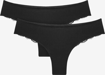 TRIUMPH - Tanga 'Lovely' en negro: frente