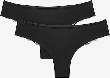 TRIUMPH - Tanga 'Lovely' em preto: frente