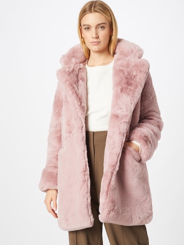 Misspap Зимно палто в розово: отпред