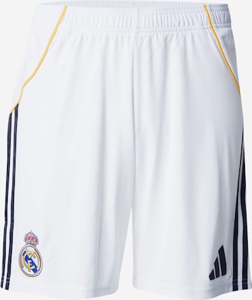 ADIDAS PERFORMANCE Štandardný strih Športové nohavice 'Real Madrid 24/25' - Biela: predná strana