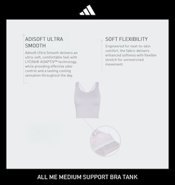 ADIDAS PERFORMANCE Бюстье Спортивный бюстгальтер 'All Me' в Лиловый