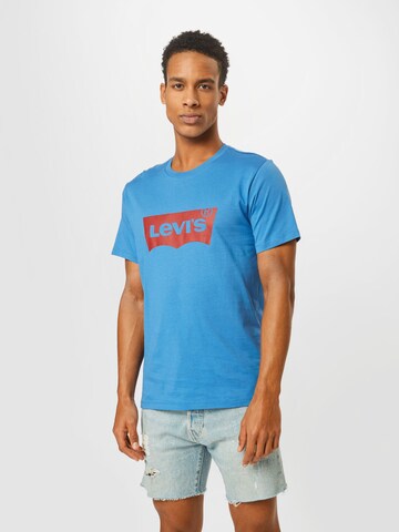 mėlyna LEVI'S ® Standartinis Marškinėliai 'Housemark Graphic Tee': priekis