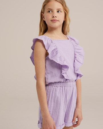 WE Fashion Overall in Lila: Vorderseite