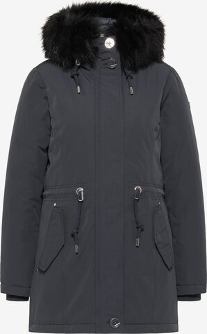 Usha Winterparka in Blauw: voorkant