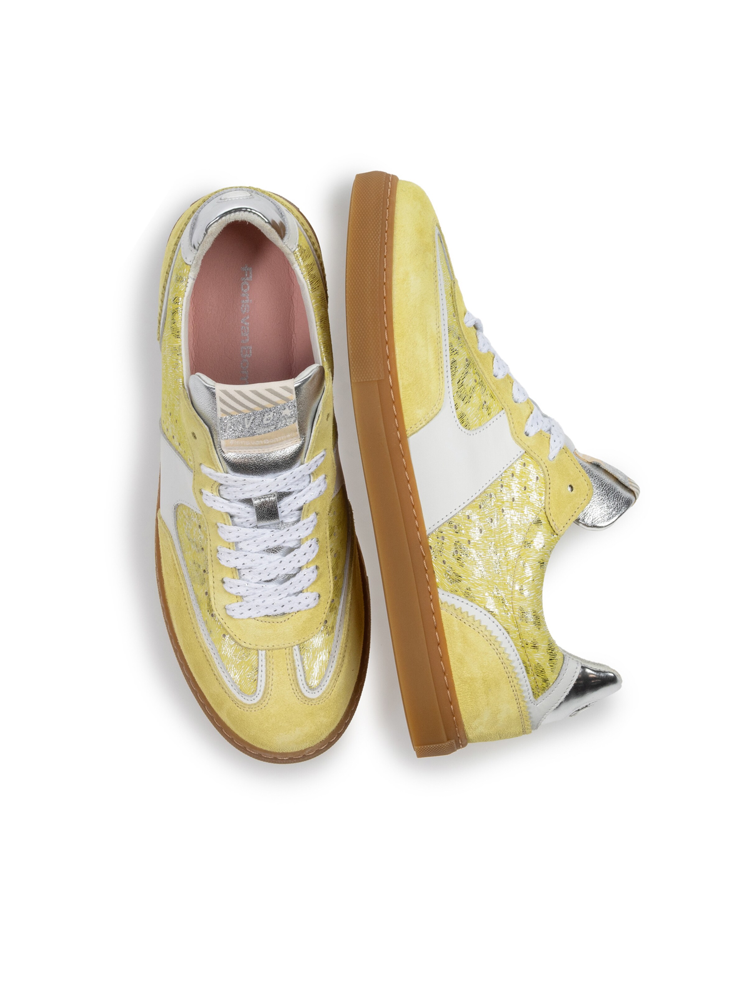 Baskets basses 'Minni 04' Floris van Bommel en jaune