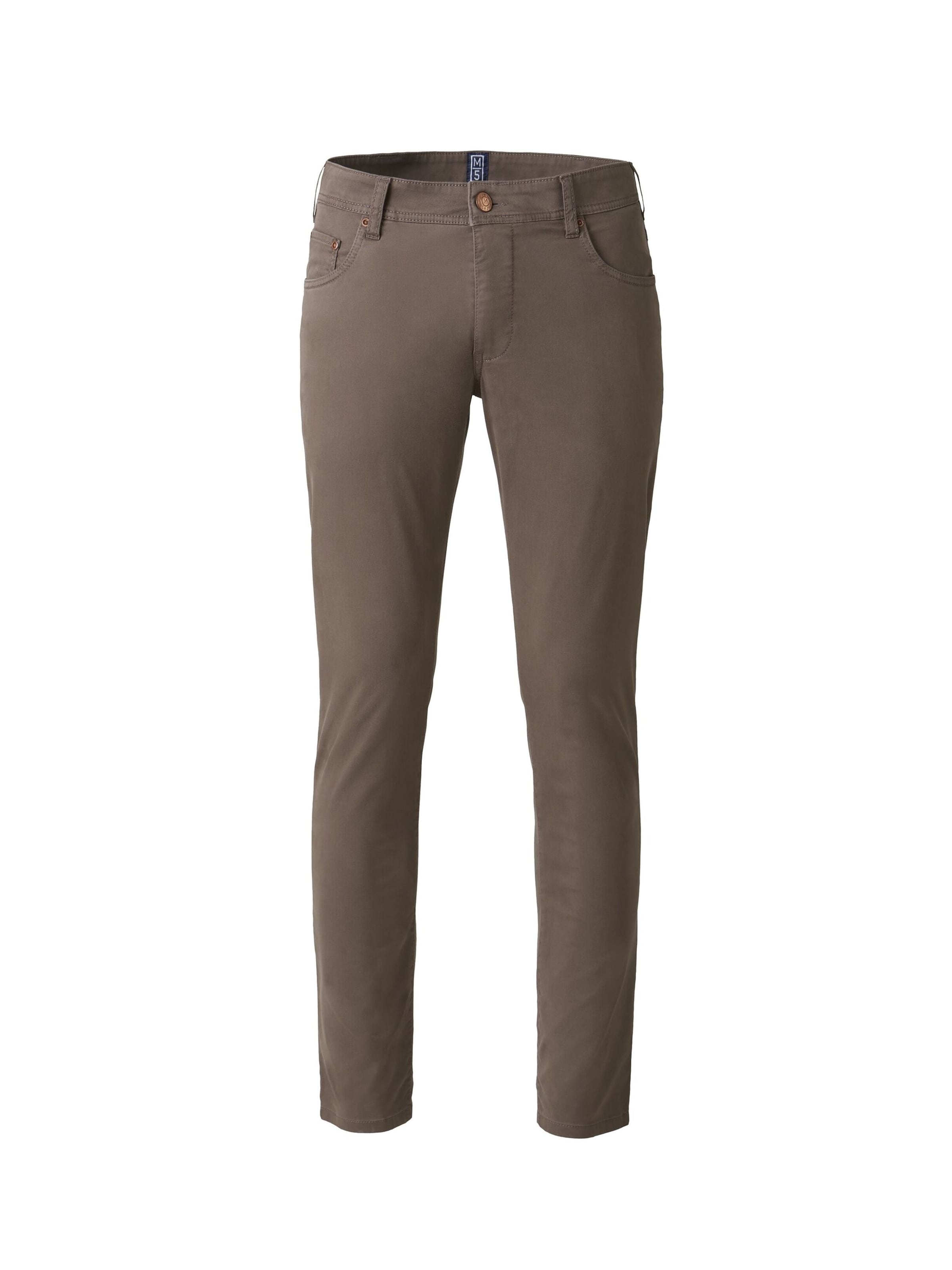MEYER Chino M5 Five Pocket in Braun: Vorderseite