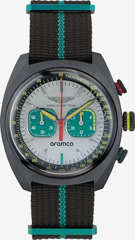 Aston Martin Quartz 'Dwf' in Schwarz: Vorderseite