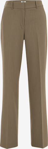 WE Fashion Wide Leg Suorat housut värissä ruskea: etupuoli