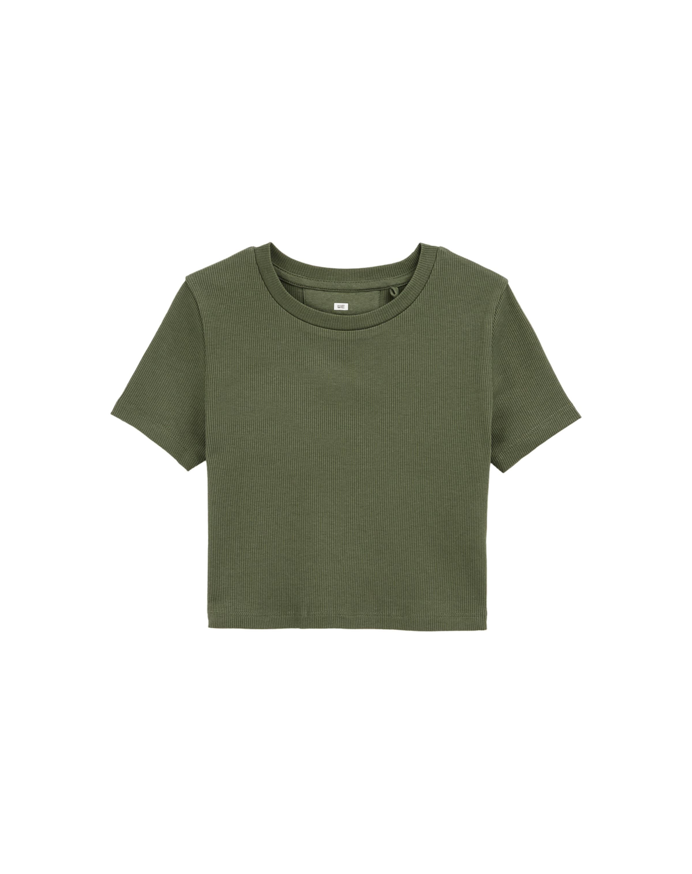 T-Shirt WE Fashion en vert : devant