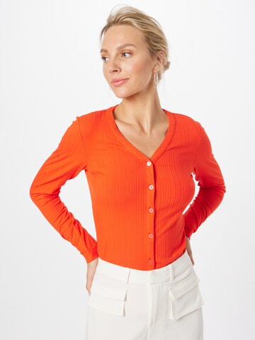 ESPRIT Knit Cardigan in Red: front