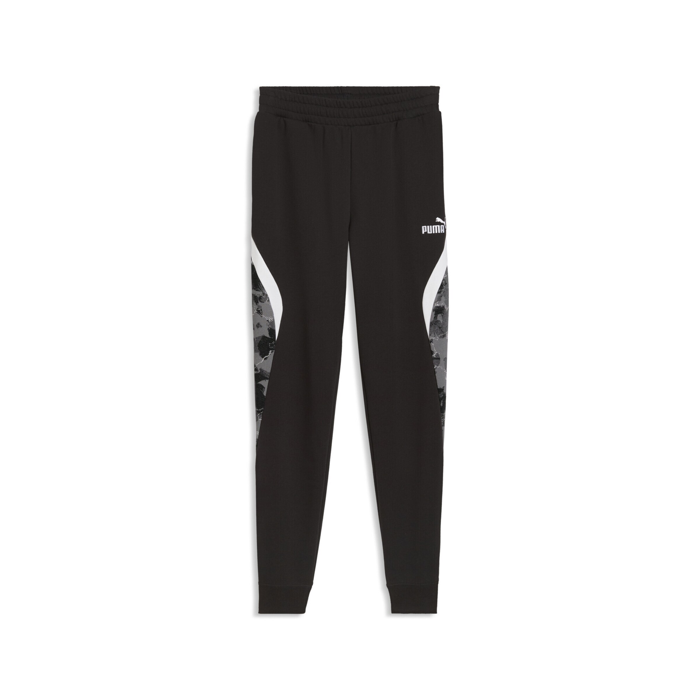 PUMA Pants 'Camo' in Black: front