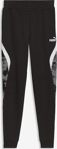 PUMA Tapered Pants 'Camo' in Black: front
