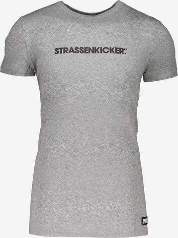 STRASSENKICKER T-Shirt in Grey: front