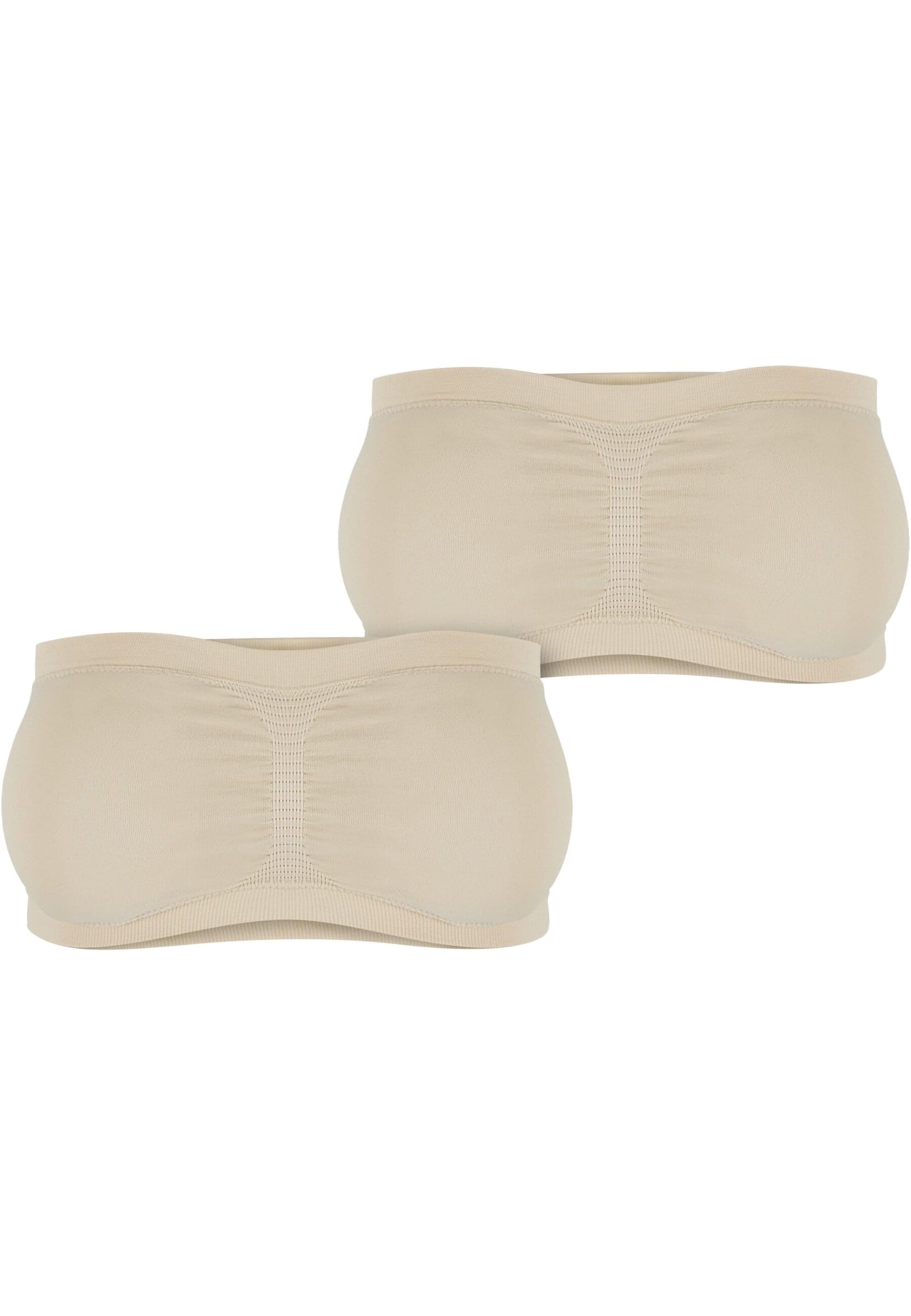 Urban Classics Bandeau Top - bézs: elől