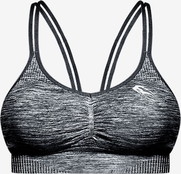 Smilodox Bustier Sport-BH 'Glow' in Grau: predná strana