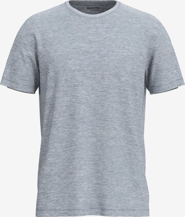 T-Shirt 'ASPEN' SELECTED HOMME en bleu : devant