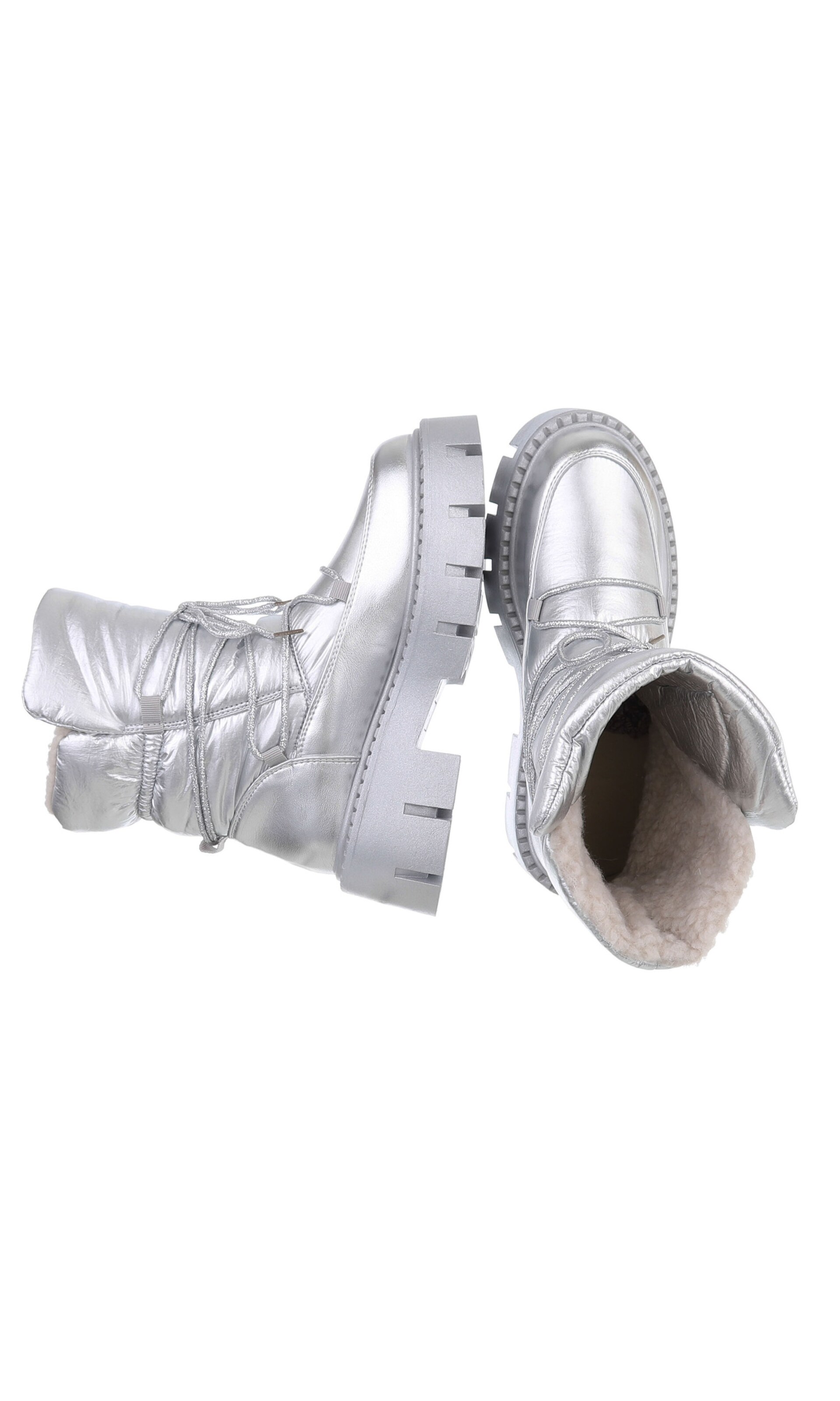 Ital-Design Snowboots in Silber