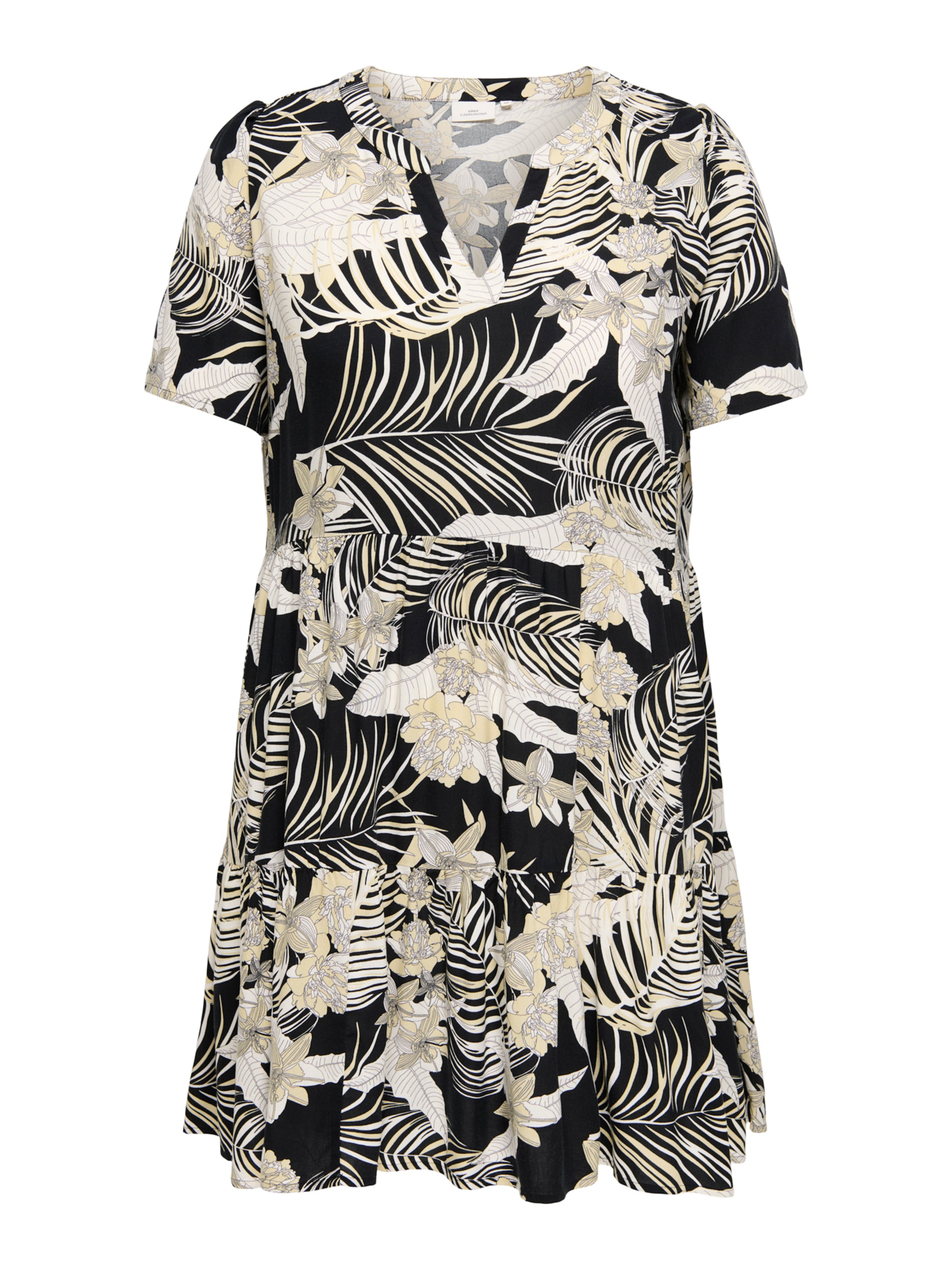 ONLY Carmakoma Sommarklänning 'CARZALLY THEA' i svart: framsida