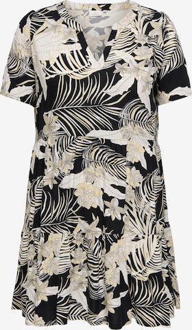 ONLY Carmakoma Summer dress 'CARZALLY THEA' in Black: front