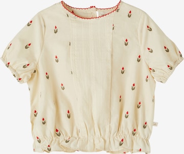 Lil ' Atelier Kids T-shirt 'Halma' i beige: framsida